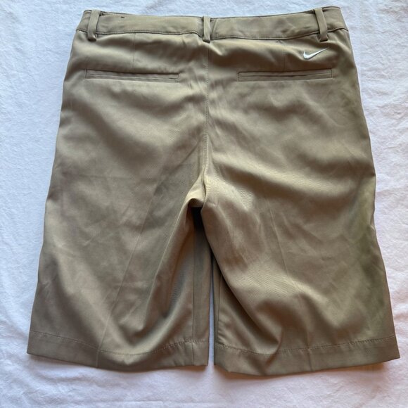 Nike Dri-Fit Boys Beige Golf Shorts M Polyester & Spandex Lightweight - Picture 7 of 7